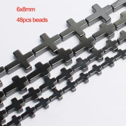 Natural Stone Hematite Beads Flat Round Disc Oval Heart Square Circle Loose Spacer Beads For Necklace Bracelet Making