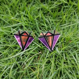 FishSheep Colorful Acrylic Geometric Star Moon Butterfly Drop Earrings For Women Cute Transparent Laser Dangle Earrings Jewelry