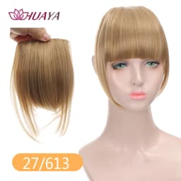Synthetic Bangs Clip-in Hair Extensions Thick Bangs Hairpieces for Women Daily Heat Resistant Fake Bangs