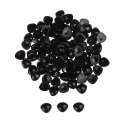 100Pcs 6-12mm Eyeball Doll Accessories Black Plastic Plush Safety Eyes for Toys DIY Puppet Funny Toy Eyes Animal Wholesale