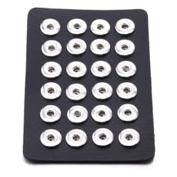2022 New High Quality Snap Jewelry Display Board Fit 18mm Snap Buttons Jewelry Black Flannel PVC Snap Display Holder