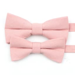 Pink Orange Sage Green Solid Color Bowtie Set For Men Women Boy Girl Classic Cute Parent-Child Daily Wear Cravat Gift Accessory