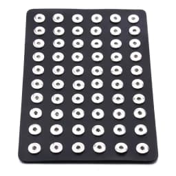 2022 New High Quality Snap Jewelry Display Board Fit 18mm Snap Buttons Jewelry Black Flannel PVC Snap Display Holder