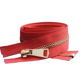 30/40/50/60/70/80cm 5# Colorful High Quality Open-End Auto-Lock Gold Metal Zipper Diy Handcraft For Clothing Garment Pocket