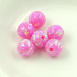 3mm-8mm Round Opal Beads With Full Hole Gemstones 78 Colors Synthetic Stones For Jewelry Making