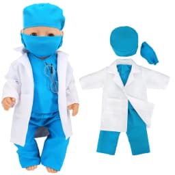 43 Cm Baby Doll Clothes Rompers for 17 Inch Baby Doll Suit Costume Set