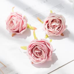 5 Pcs Artificial Roses Head Valentine Decora Home Room Wedding Wreath Bridal Accessories Clearance Garland Material Fake Flowers