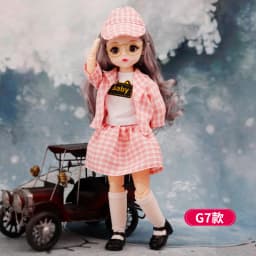 30 Cm 1/6 BJD Doll Winter Dress Set 23 Movable Joint Makeup Cute Girl Brown Eyes Doll with Fashionable New Skirt DIY Toy Gift