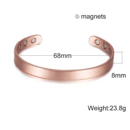 Vinterly Pure Copper Bracelets Men Magnetic Arthritis Relief Adjustable Magnets Cuff Banglse Health Energy Jewelry Women Men