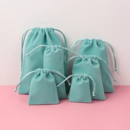 Jewelry Drawstring Velvet Bag Box Packaging Gift Pouches Earrings Ring Necklace Jewelry Candy Cotton Flannel Bag Can Custom