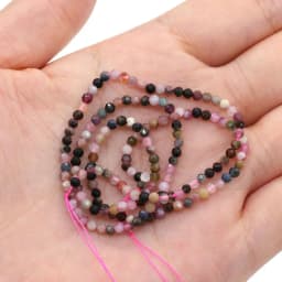 100% Natural Stone Beads Small Faceted Beads for Women Jewelry Making DIY Necklace Bracelet Accessories 2-3mm 15inch