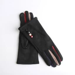 Winter Female Single Layer Warm Cashmere Full Finger Button Cycling Mittens Women Suede Leather Touch Screen Driving Gloves J23