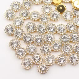 8mm-12mm Sunflower Silver Claw Sew On Rhinestones Glitter Crystals Stones Fabric Glass Beads DIY Sewing Rhinestones Crafts Gems