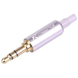 10pcs Stereo 3.5mm Connectors with Protecting Tail Gold Plated 3 Poles Plug 3.5mm Jack Male Connector Earphone Jack DIY