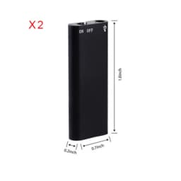 Ultra-Thin Mini Voice Recorder Espia 4-32GB Digtal Professional Sound Activated Dictaphone HD Noise Reduce Recording MP3 Player