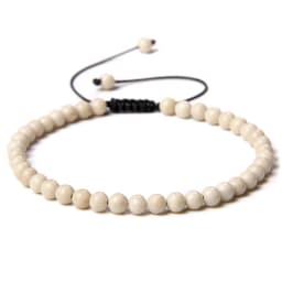 Adjustable 4MM Stone Beads Bracelet For Women Natural Agates Bangles Onyx Lapis Lazuli Woven Bracelet For New Year Gift Jewelry