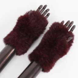 New Women 100% Real Genuine Knitted Rex Rabbit Fur Mittens Winter Warm Lady Real Fur Fingerless Gloves Handmade Knit Fur Mitten