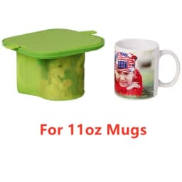 3D Sublimation Silicone Mold Mug Clamp for 12OZ Cone Mugs Heat Transfer Print Mug Wraps 11OZ 12OZ 15OZ Bulk Wholesale US Stock