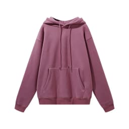 ZODF New Winter Men Basic Thick Fleece 345gsm Hoodies Casual Loose Hip Hop Unisex Hooded Sweatshirt Pullovers Tracksuits HY0010