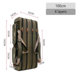 2/3/4 Layer 100/120/130CM Fishing Rod Bag Multifunctional Large Capacity Pole Reels Bait Storage Case Travel Carry Tackle Gear