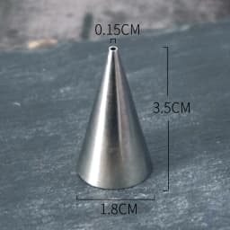 #00~12 Round Dot Piping Nozzles Pastry Icing Tips Fondant Cup Cake Chocolate Baking Decorating Tools Stainless Steel