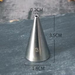 #00~12 Round Dot Piping Nozzles Pastry Icing Tips Fondant Cup Cake Chocolate Baking Decorating Tools Stainless Steel