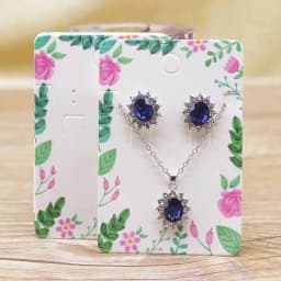 Hot Sale 50Pcs Multi-Style Jewelry Set Package Card 6*9cm Flower/Marbling Design Necklace Earring Pendant Package Card