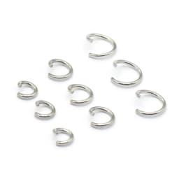 100pcs Stainless Steel Open Jump Rings Round 0.8mm Thick Connector Rings for DJY Necklace Bracelet Jewelry Making