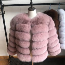 100% Natural Fur Jacket Real Fur Coat Winter Jacket Women Natural Fox Fur Luxury Fashion 50cm Short Jacket Wholesale Hot 2022