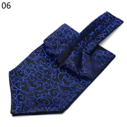 Men Vintage Polka Dot Wedding Formal Cravat Ascot Self British Style Gentleman Polyester Silk Paisley Neck Tie Suit Wedding