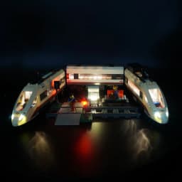 Kyglaring Led Light Kit Trains High-speed Passenger Model Lighting Set Compatible For LEGO 60051