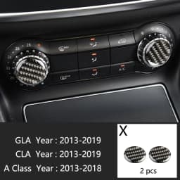 Carbon Fiber For Mercedes A GLA CLA Class W176 X156 C117 Car Interior Gearshift AC CD Panel Door Armrest Cover Trim Accessories