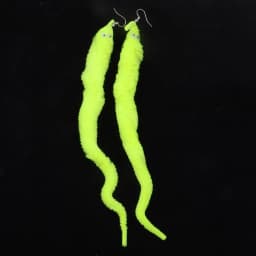 New Lovely Funny Long Plush Worm Drop Earrings For Women Personality Animal Insect Dangle Earrings Fashion Party Jewelry