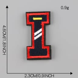 A-Z Letter Patches on Clothes magic paste Patch Military Biker Embroidery Clothing Sticker Applique 26pc Alphabet Diy Logo Brand
