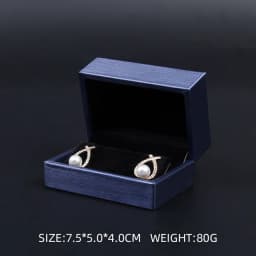 New Satin cloth jewelry box Gold PU Leather Ring Box Bracelet Necklace Box Pendant Gift Box For Jewelry Wedding Gift Box