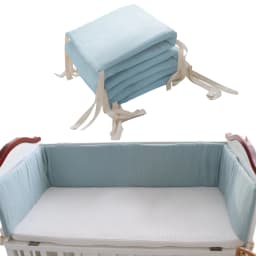 Baby Bed Thicken Bumper One-piece Crib Around Cushion Cot Washable Anti-collision Protector Pillows Newborns Room Decor