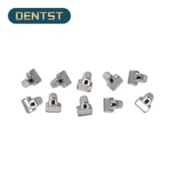 Dentst Orthodontic Crimpable Hook With Buccal Tube Dental Multi-Function Long Hook Bondable Lingual Button Mesh Base 50pcs/box
