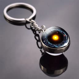Helix Nebula Planet Keychain The Andromeda Galaxy Art Picture Glass Ball Pendent Keychain Star Keyring Astronomy Gift