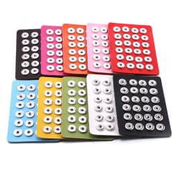 2022 New High Quality Snap Jewelry Display Board Fit 18mm Snap Buttons Jewelry Black Flannel PVC Snap Display Holder