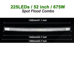 22 32 42 50 52'' Inch Straight Curved Led Light Bar Spot Flood LED Car Lights Offroad Driving Fog Lamp Truck 4x4 ATV UTV 12V 24V