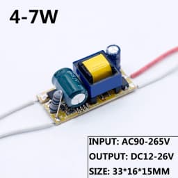LED Driver 1W 3W 6W 9W 10W 12W 15W 18W 300mA LED Power Supply Adapter 90-265V Lighting Transformers For LED Spotlight Bulb Chip