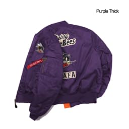 2025 USAFA WW2 Flying Bumble Bees Patch Embroidered Bomber Jacket Men Air Force Pilot Flight Winter Coat Warm Padded Outwear