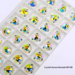 Crystal Rhinestones Fat Triangle All Color Sew On Stones Glass High Quality Flatback Sewing Rhinestone For Clothes Dress Shoes