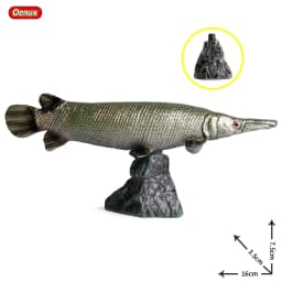 Oenux Sea Life Animals Model Action Figures Ocean Fish Sailfish Bass Grouper Salmon Aquarium Figurines PVC Educational Kids Toy