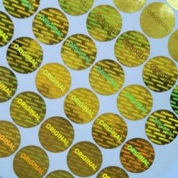 Custom Hologram Stickers ORIGINAL Security Tamper Evident Warranty One-time Used Laser Holographic Lable Diameter 20mm 2000 pcs