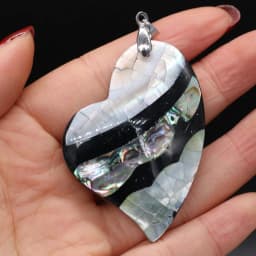 Natural Stone Shell Pendant Exquisite Round Charms For Jewelry Making Charms DIY Necklace Accessory