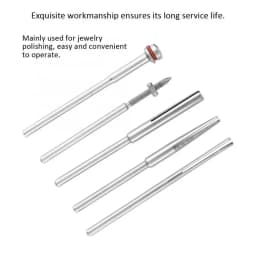 5pcs Sanding Paper Clamp Bar Sandpaper Split Rod Holder Clip Bar Jewelry Making Grinding Polishing Tool Set Jeweler Tools