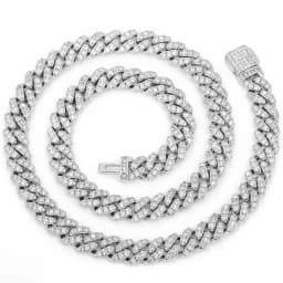 TUHE 6mm 8mm Width Fashion Miami Cuban Chain Necklace For Women Men's Hip Hop Jewelry Copper Cubic Zirconia Necklace Party Gi