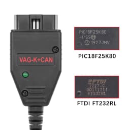 VAG K CAN Commander 1.4 FTDI PIC18F25K80 K+CAN 1 4 OBD 2 OBD2 Auto Car Diagnostic Tools Interface COM K-line Cable for VW/AUDI