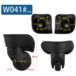 Universal Wheel Luggage Makeup Suitcase Accessories In Wheels Trolley Fashion Suitcase Accessory Rolling Wheels Repair Casters